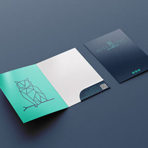 custom presentation pocket folders printing